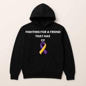 FIGHTING FOR A FRIEND THAT HAS CF LOGO HOODIE (Plain Back)