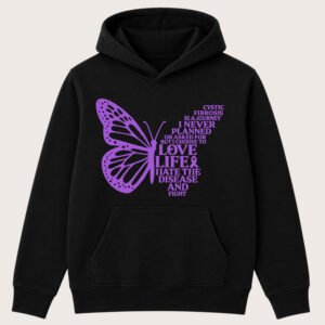 BUTTERFLY HOODIE (Plain Back)